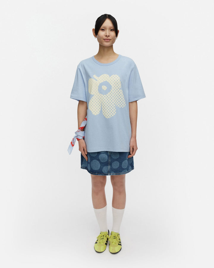 Kioski Vihne Unikko Placement T-Shirt - Baby Blue