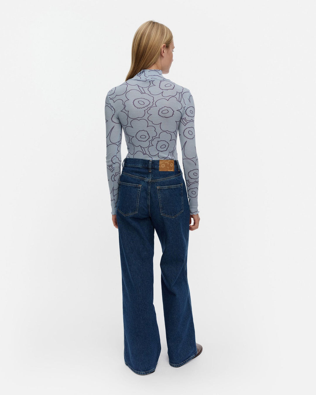 Häilyvä Piirto Unikko Rib Turtleneck Shirt