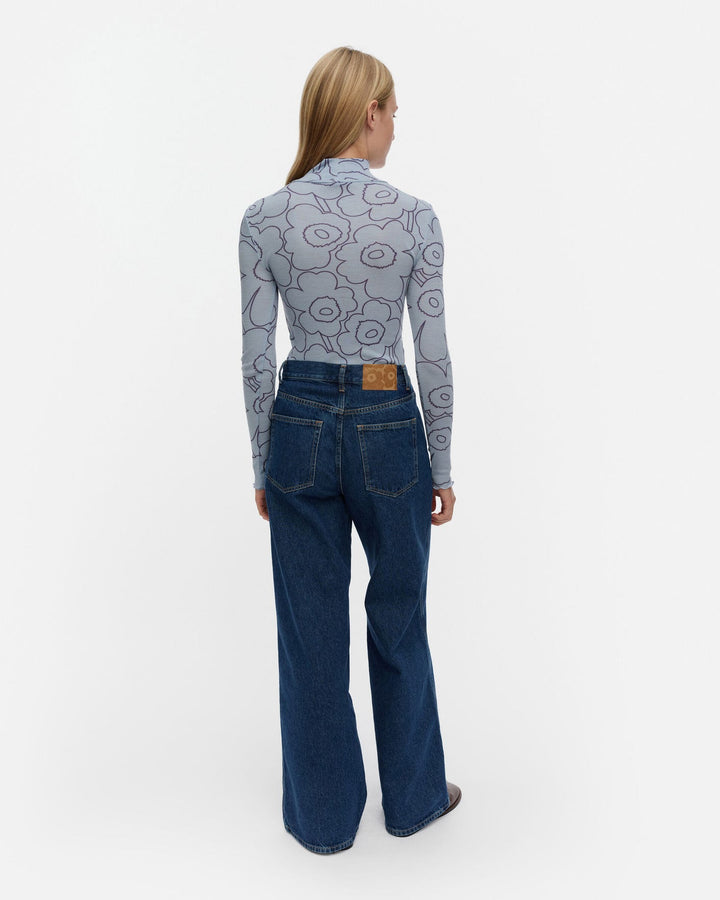 Häilyvä Piirto Unikko Rib Turtleneck Shirt