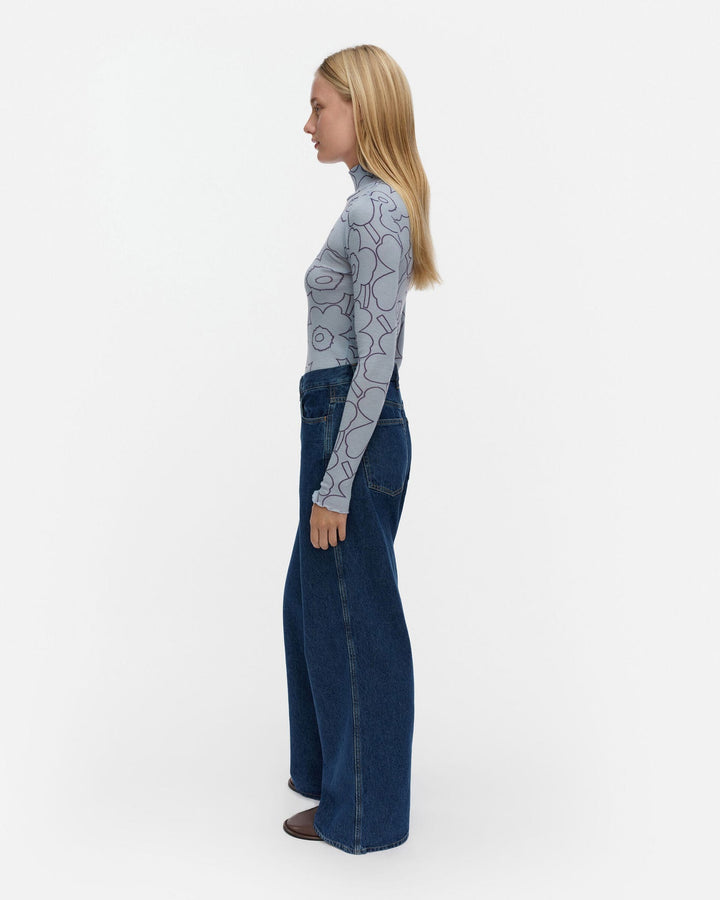 Häilyvä Piirto Unikko Rib Turtleneck Shirt