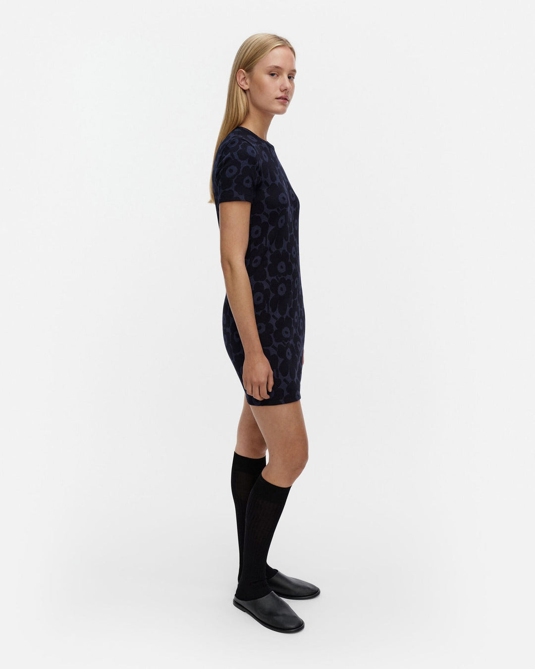 Vaihteleva Unikko Rib Dress
