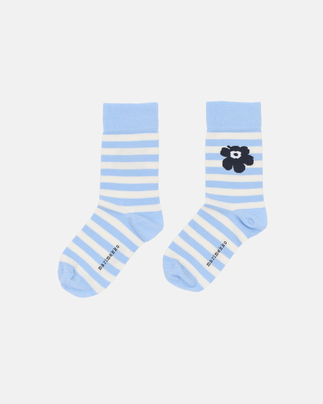 Kasvaa Tasaraita Unikko One Socks - Blue/White