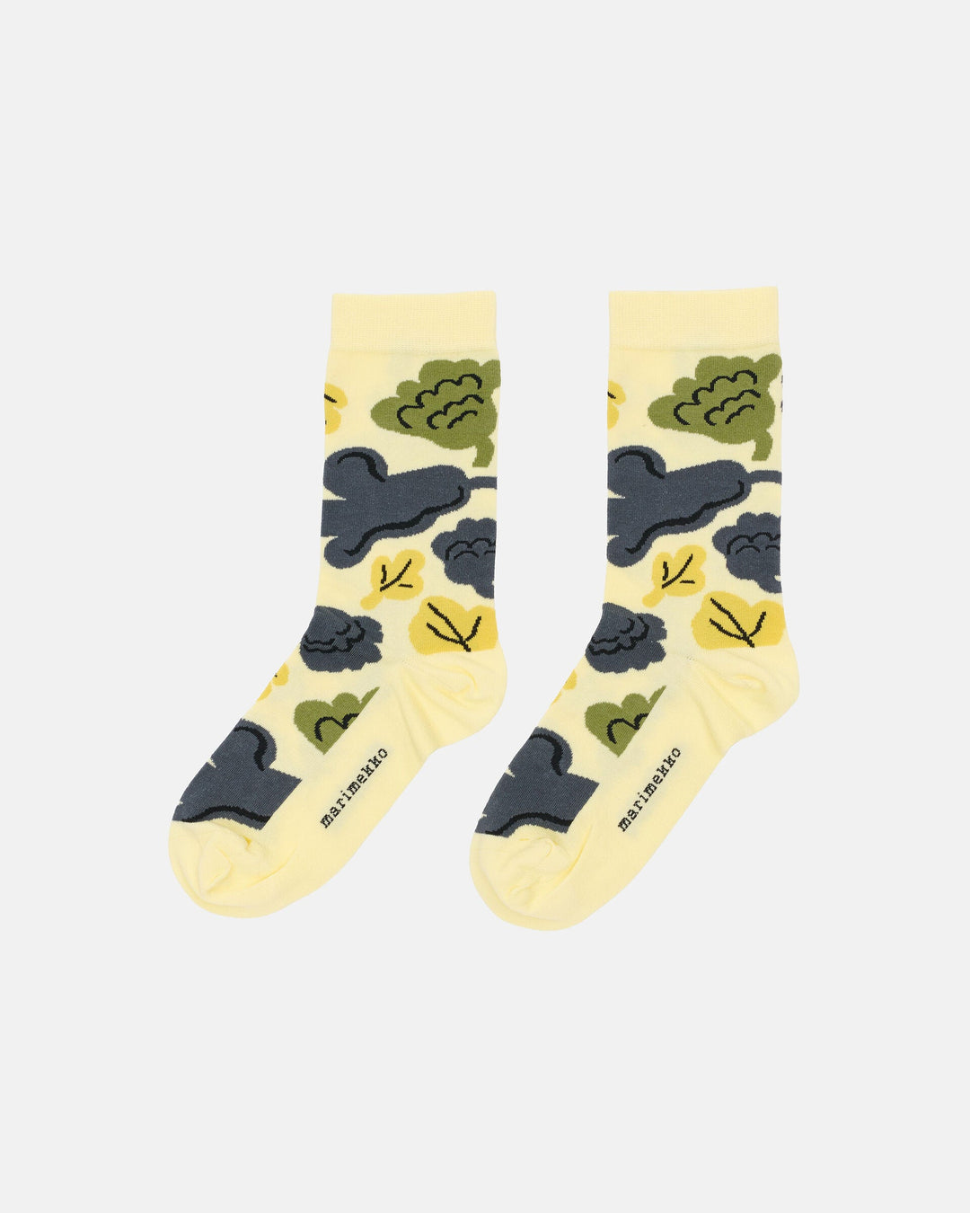 Linjaus Kukasta Kukkaa Socks - Yellow