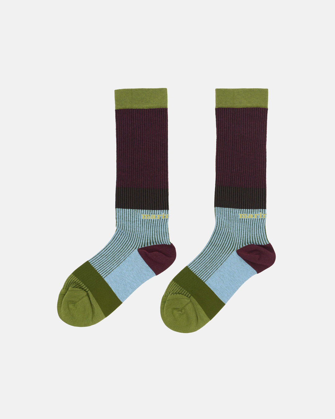 Fakta Hennika Socks - Raisin/Green/Blue