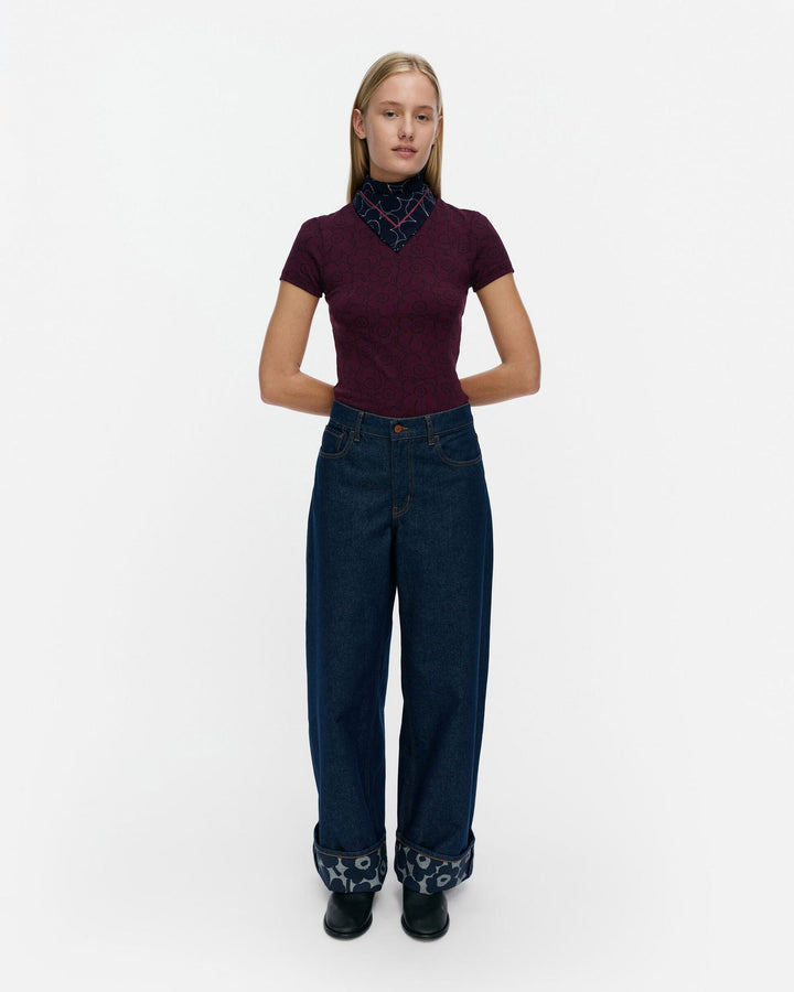 Maridenim Loose Mini Unikko Jeans - Dark Indigo