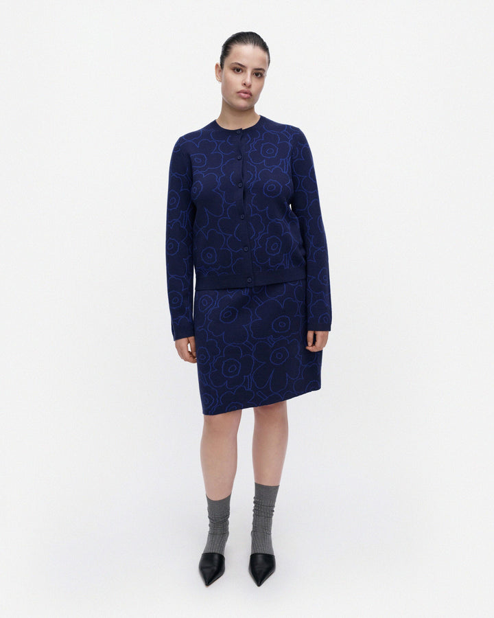 Villi Piirto Unikko Knitted Cardigan - Blue