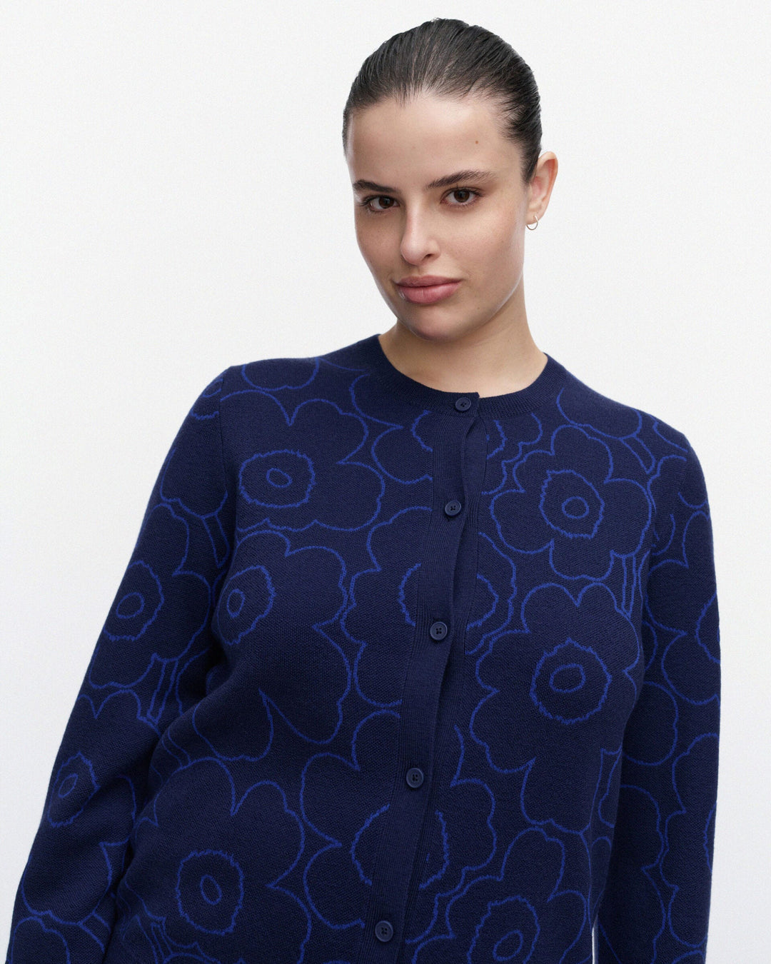 Villi Piirto Unikko Knitted Cardigan - Blue