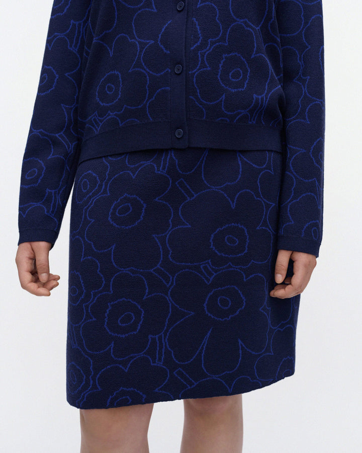 Villi Piirto Unikko Knitted Cardigan - Blue