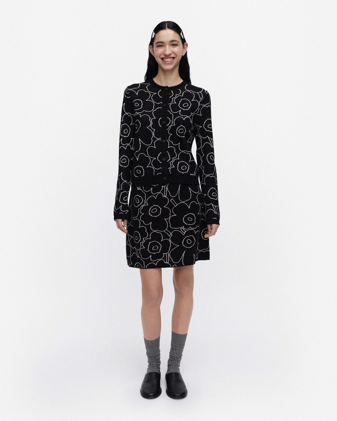 Villi Piirto Unikko Knitted Cardigan - Black
