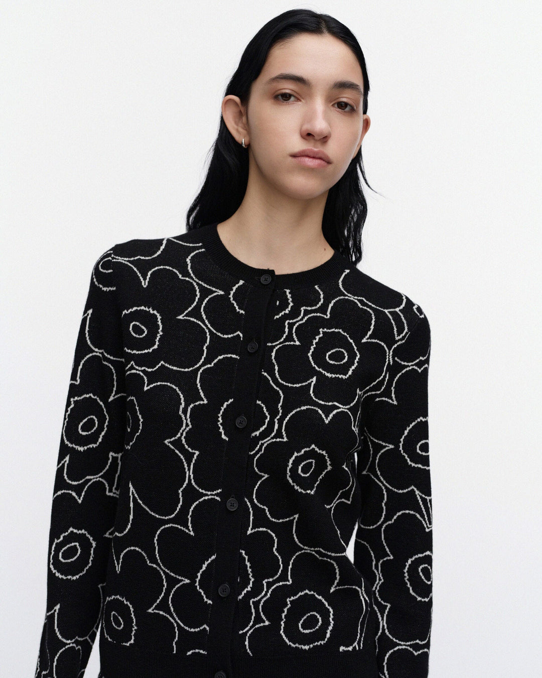 Villi Piirto Unikko Knitted Cardigan - Black
