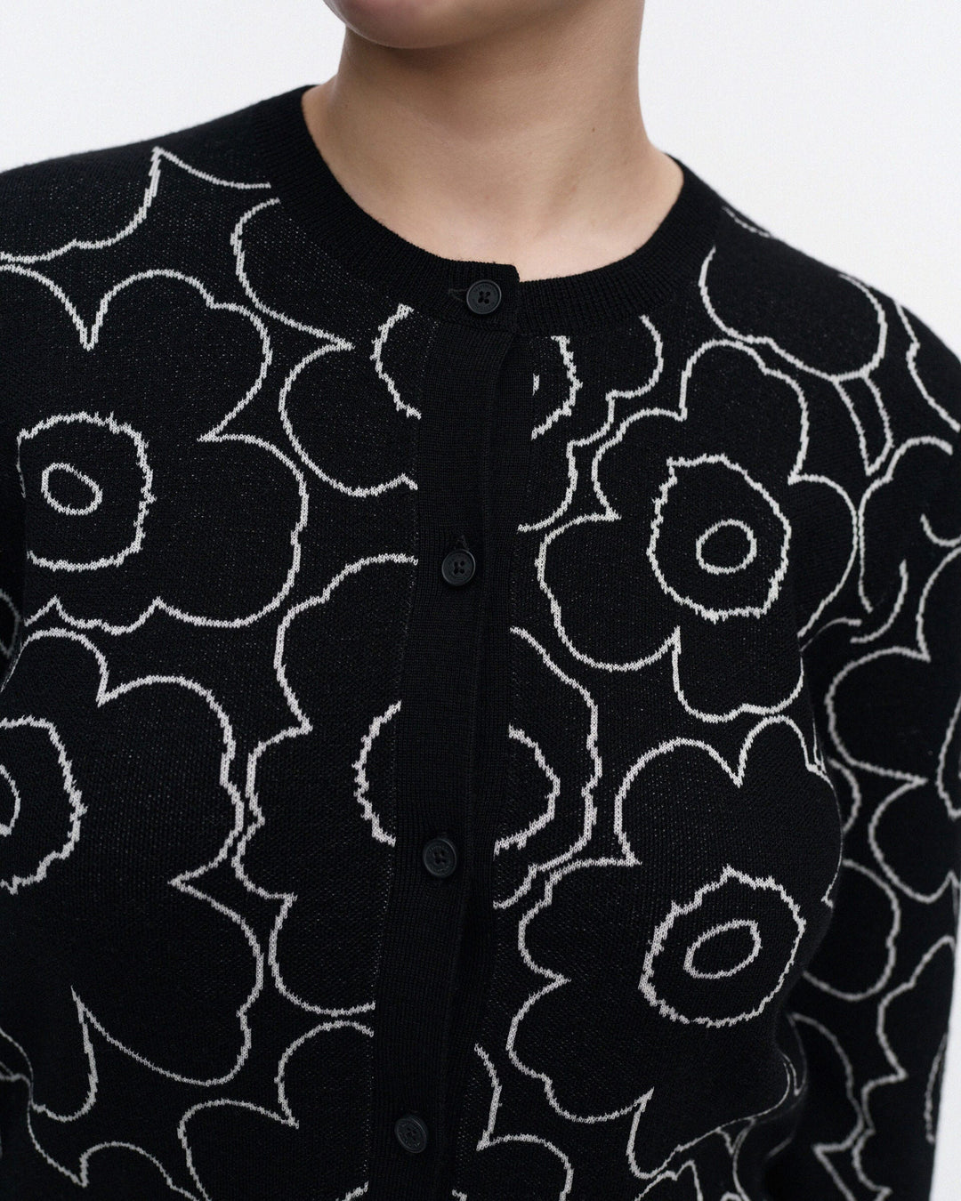Villi Piirto Unikko Knitted Cardigan - Black