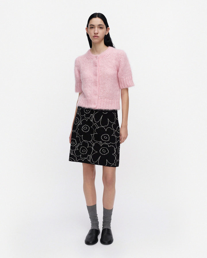Vapaus Piirto Unikko Knitted Skirt - Black