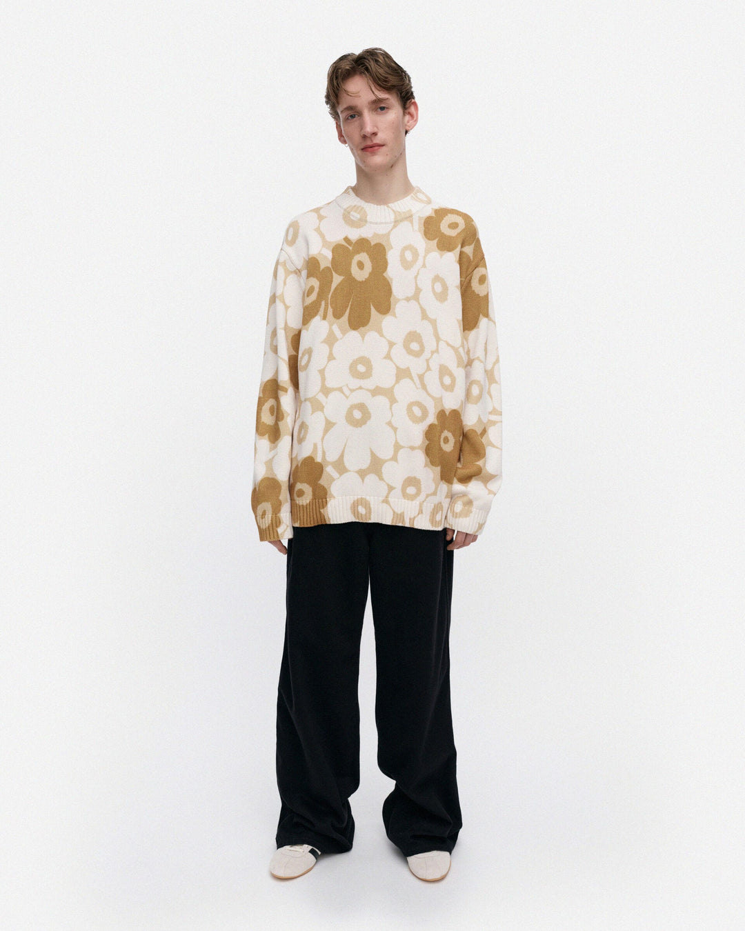 Puuteri Unikko Kioski Knitted Pullover - Beige
