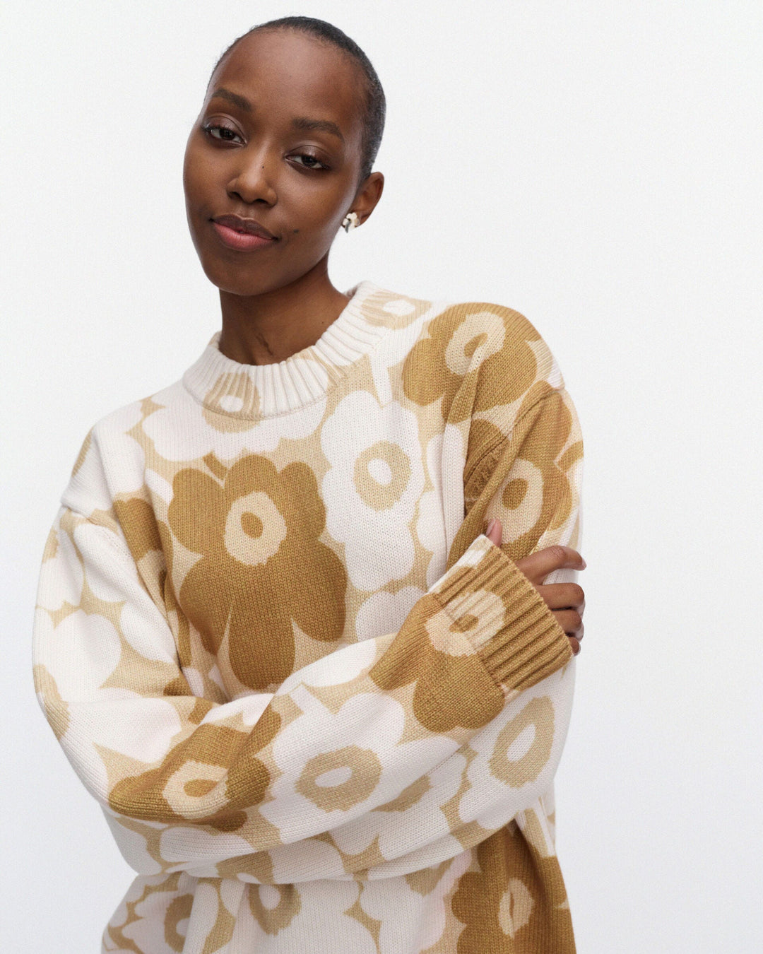 Puuteri Unikko Kioski Knitted Pullover - Beige