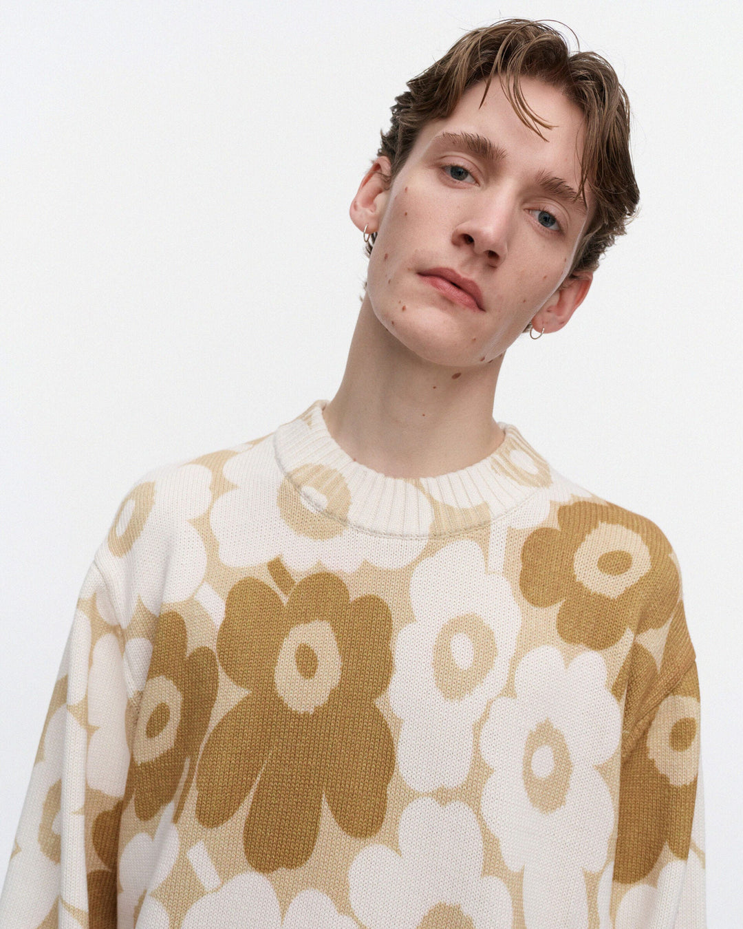 Puuteri Unikko Kioski Knitted Pullover - Beige