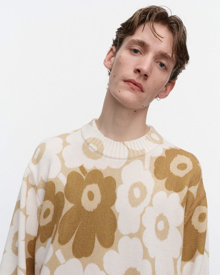 Puuteri Unikko Kioski Knitted Pullover - Beige