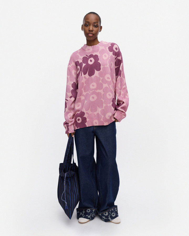 Puuteri Unikko Kioski Knitted Pullover - Pink