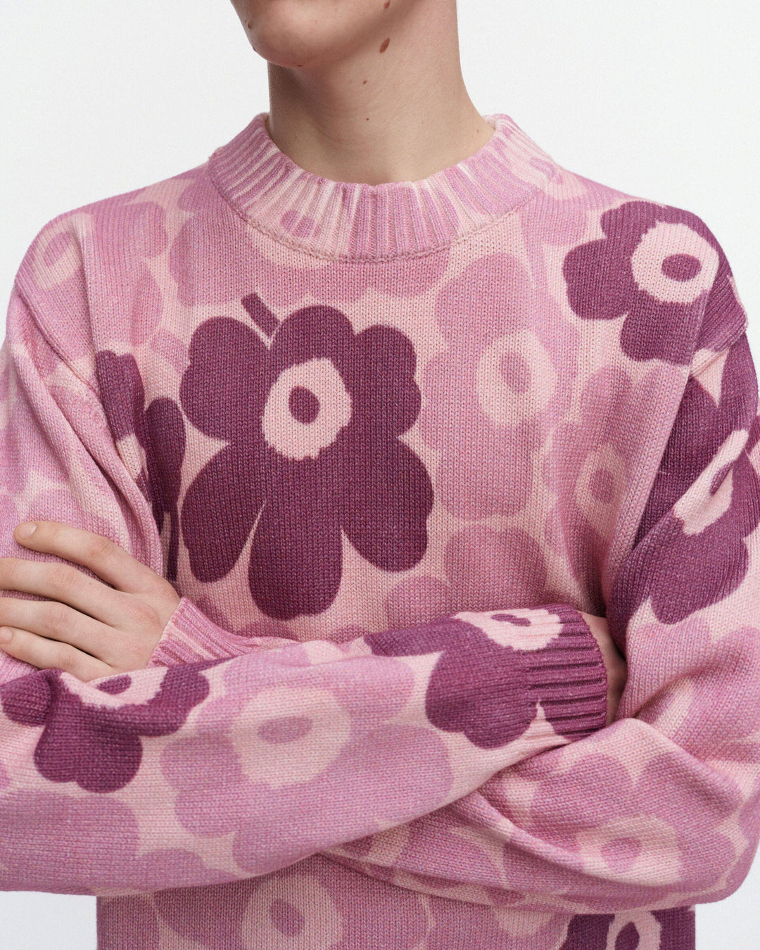 Puuteri Unikko Kioski Knitted Pullover - Pink