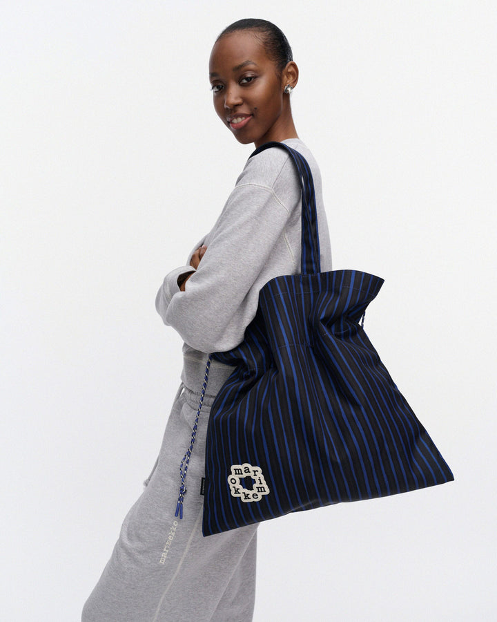 Metka Piccolo Kioski Tote Bag - Blue/Black