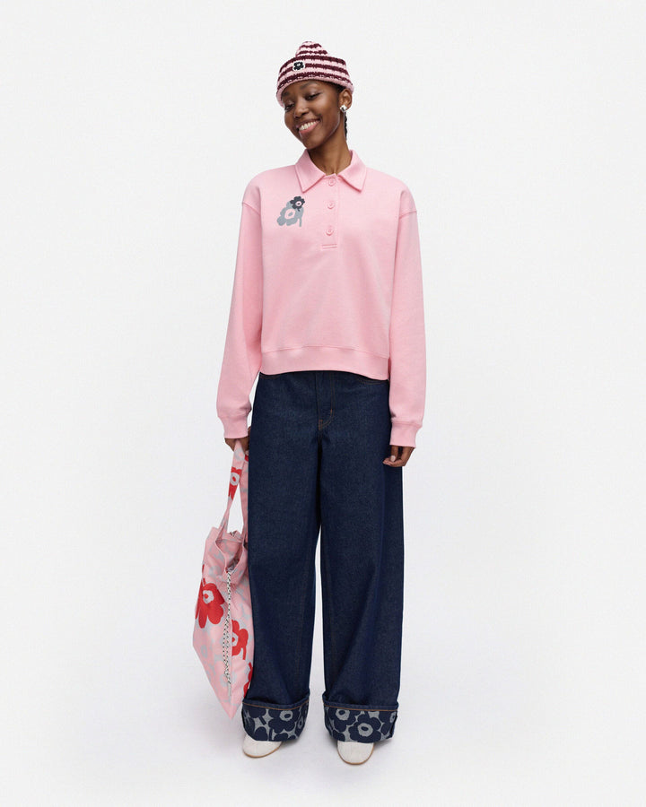 Kioski Toiminta Unikko Placement sweatshirt - Pink