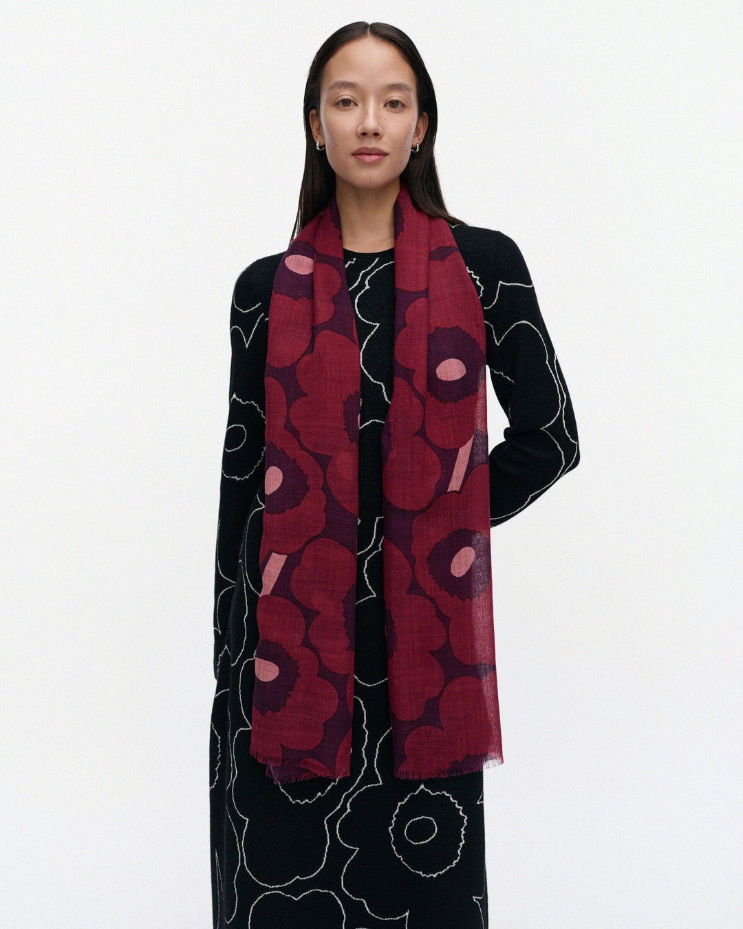 Fiore Unikko Scarf - Plum