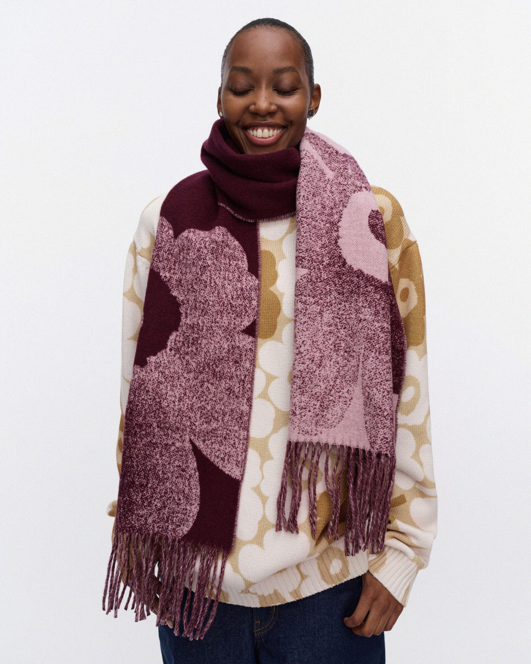 Onnekas Unikko Kioski Scarf - Pink