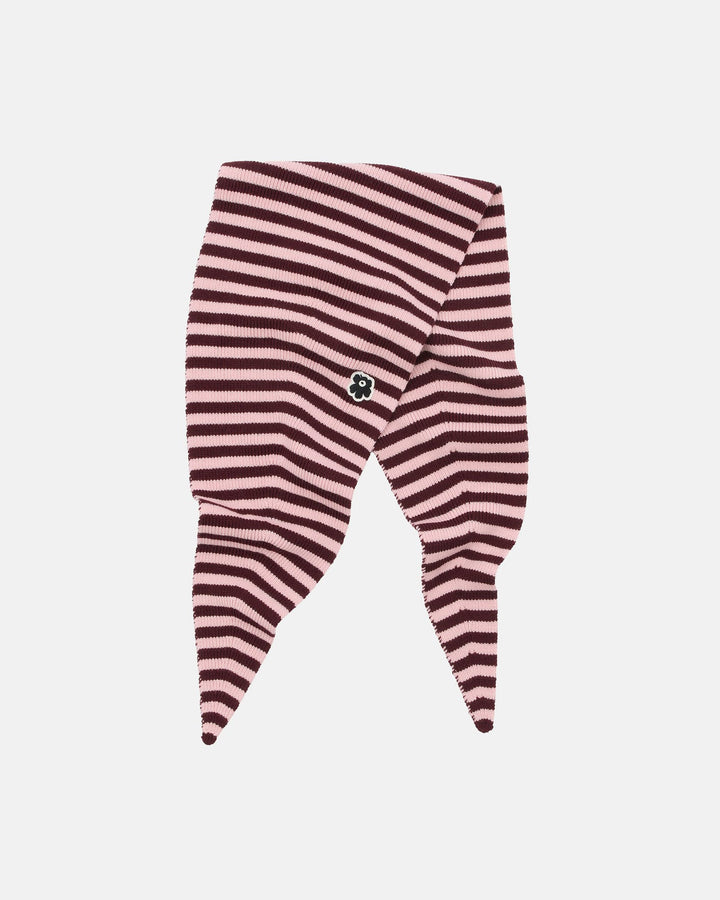 Kioski Banneri Tasaraita scarf - Pink/ Plum