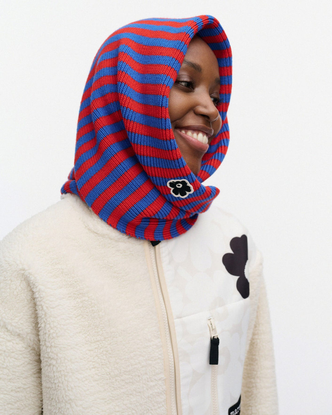 Kioski Banneri Tasaraita scarf - Red / Blue