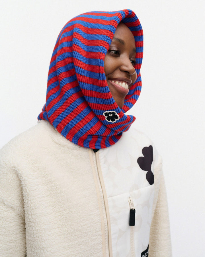 Kioski Banneri Tasaraita scarf - Red / Blue