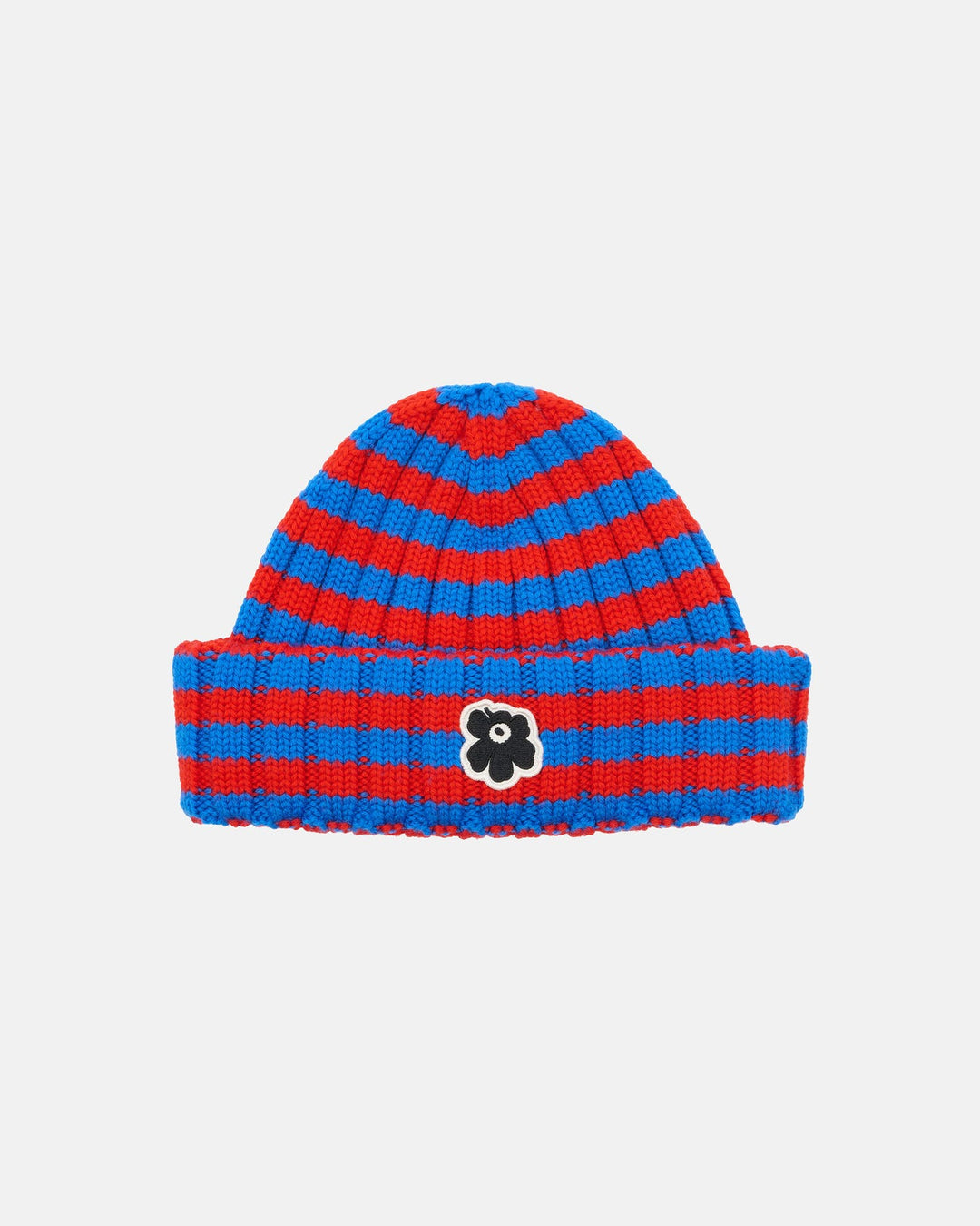 Kioski Improvisaatio Tasaraita beanie - red