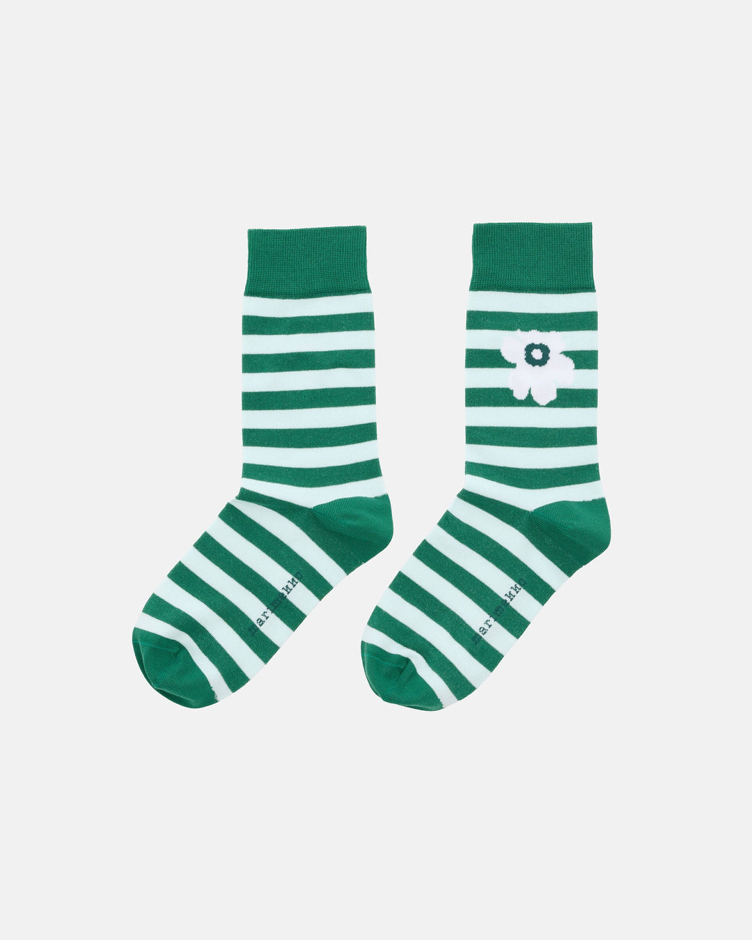 Kasvaa Tasaraita Unikko One Socks - Green