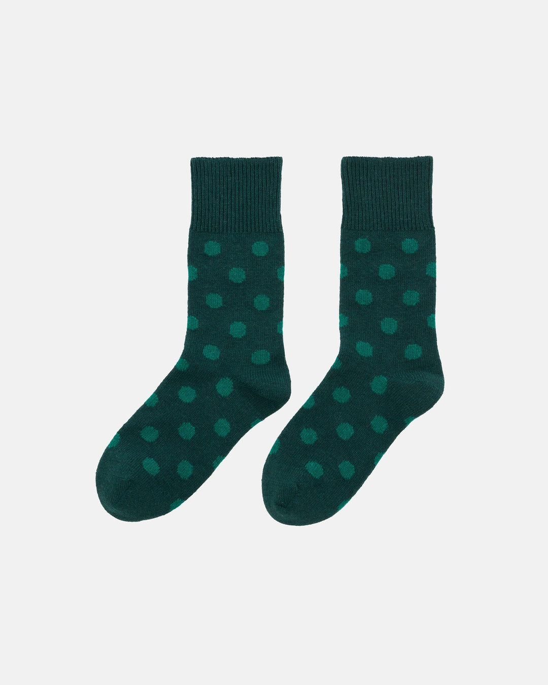 Juuri Pallo Wool Socks - Emerald