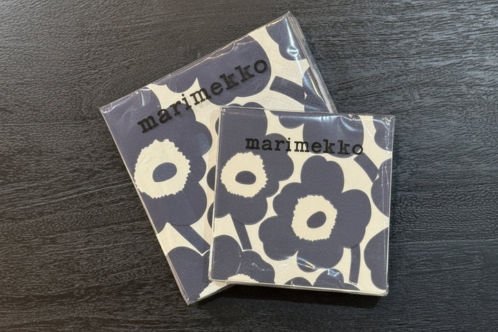 Unikko Paper Napkins - Cream/Navy