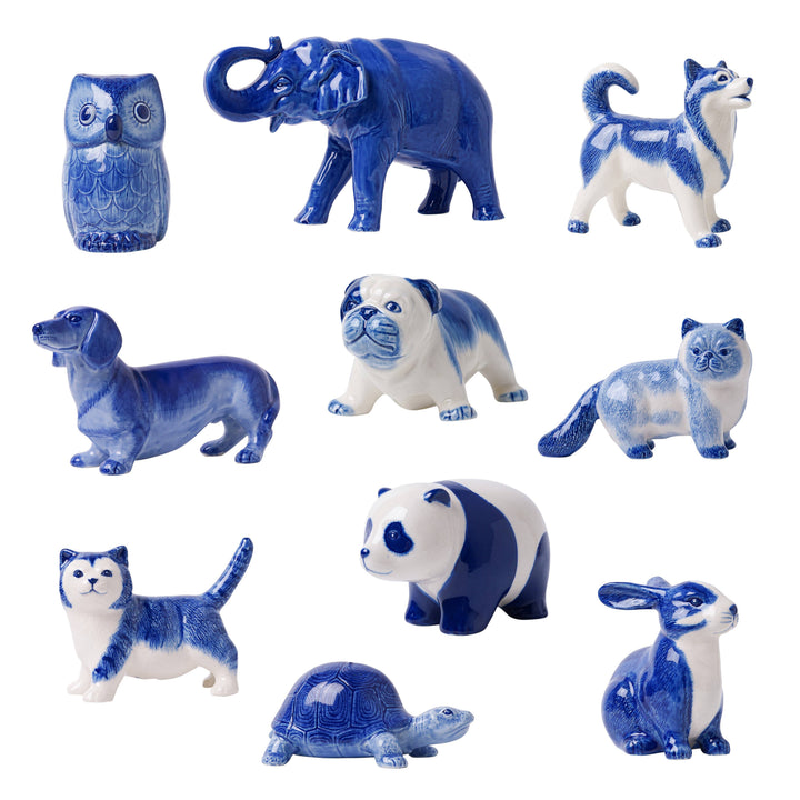 Blue Delft Dachshund