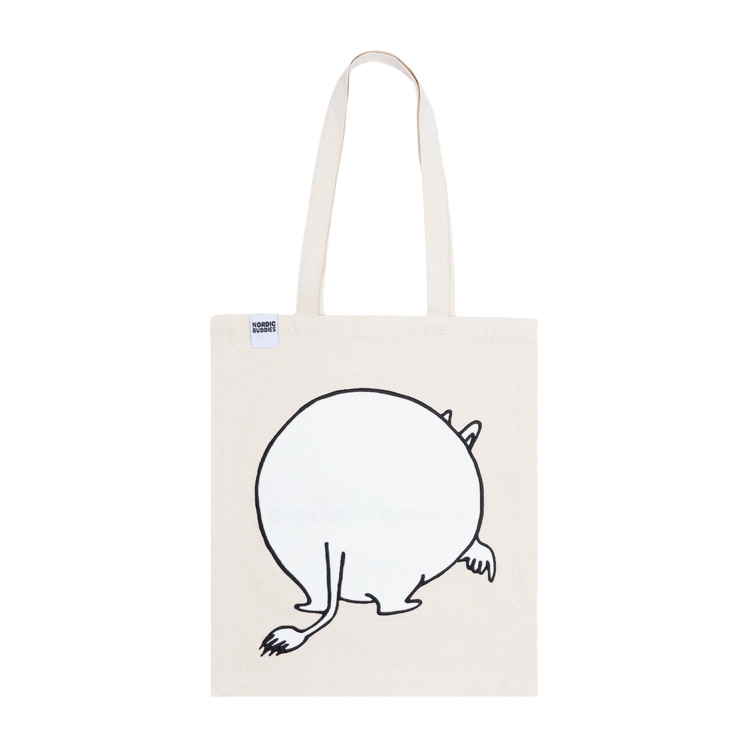 Moomintroll Soft Butt Tote Bag