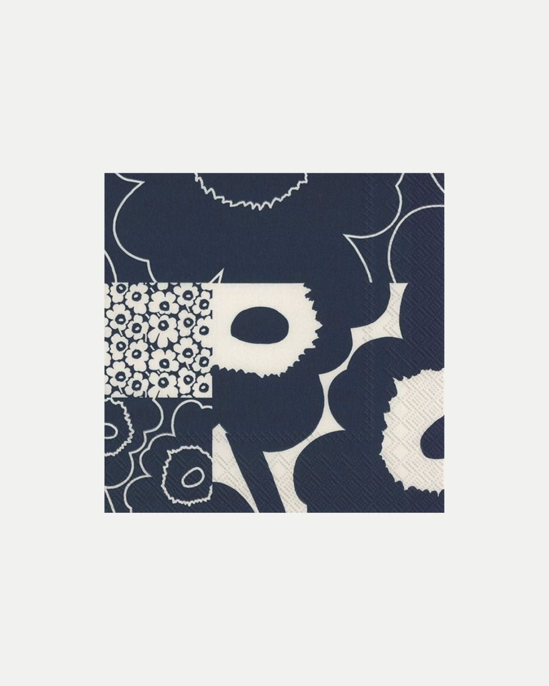 unikko kollaasi lunch paper napkins - dark blue