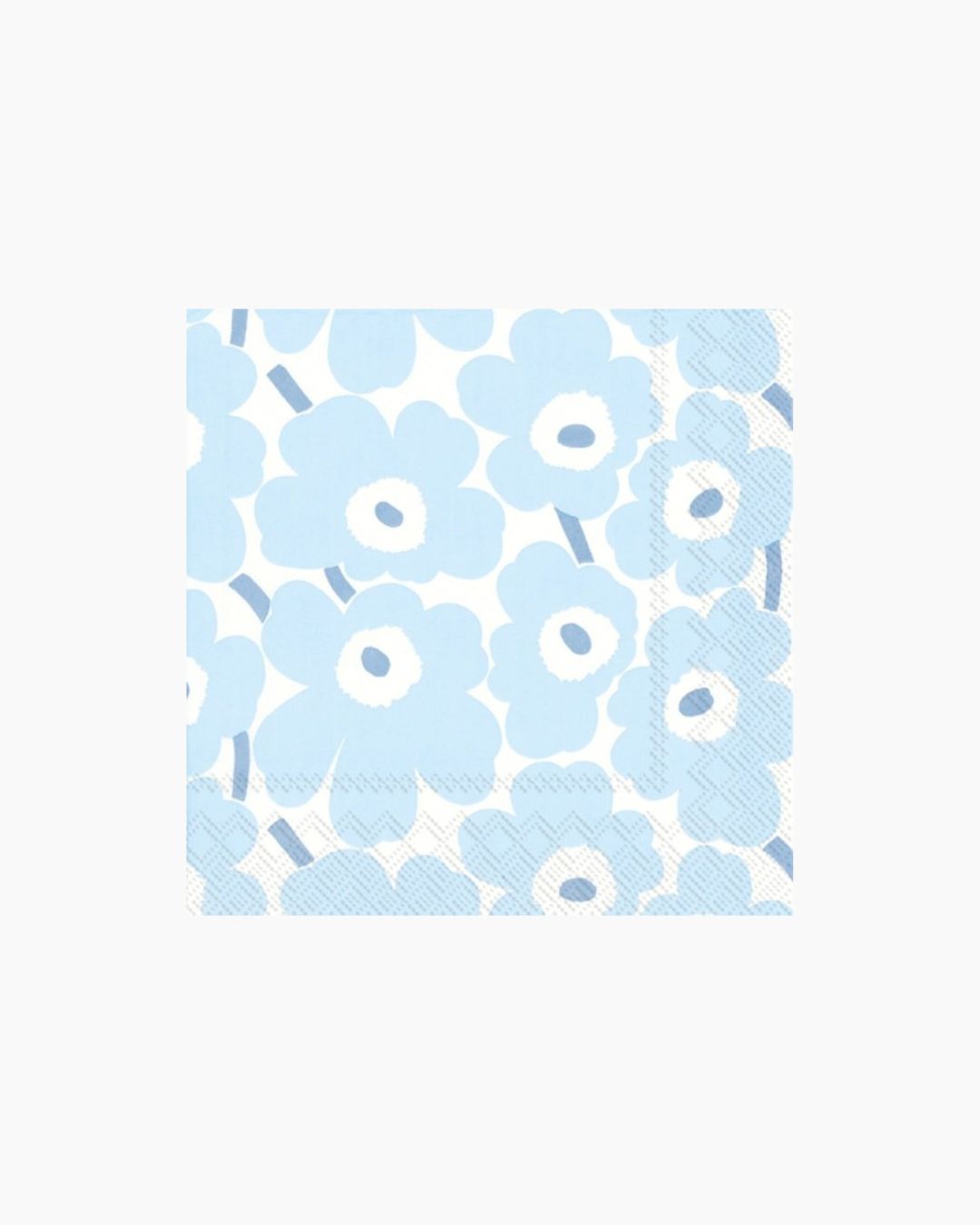 mini unikko lunch paper napkins - light blue