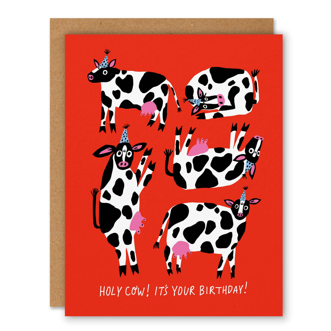 Holy Cow Birthday - Greeting Card