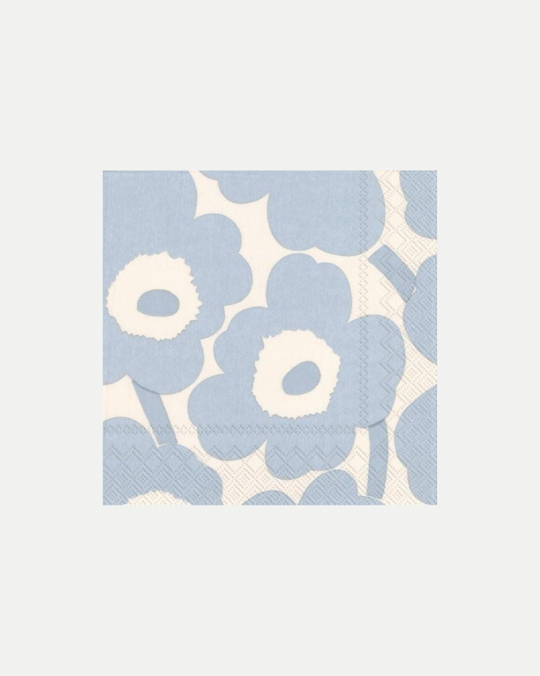 Unikko Lunch Paper Napkins - Cream/Light Blue