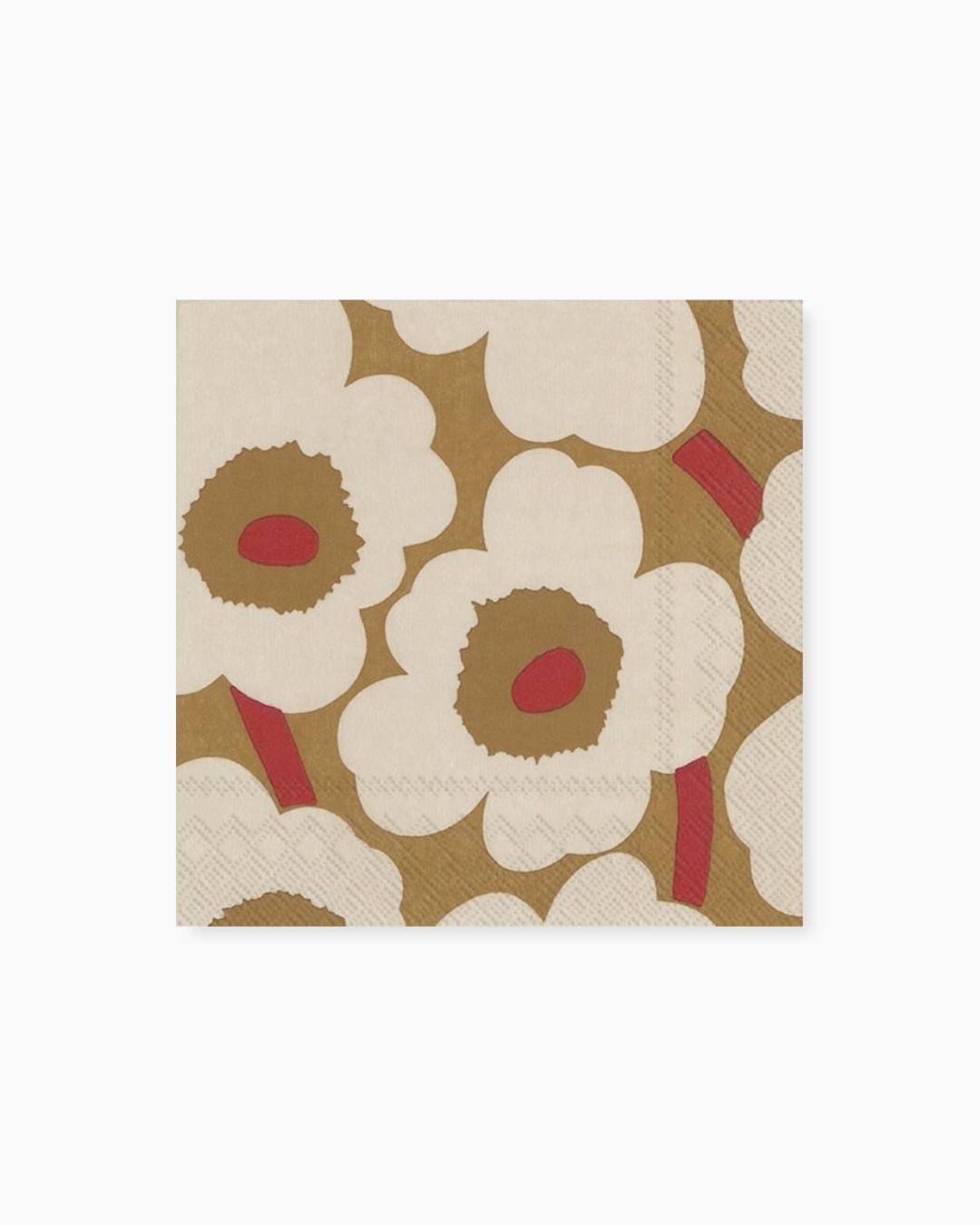 unikko dark cream lunch paper napkins