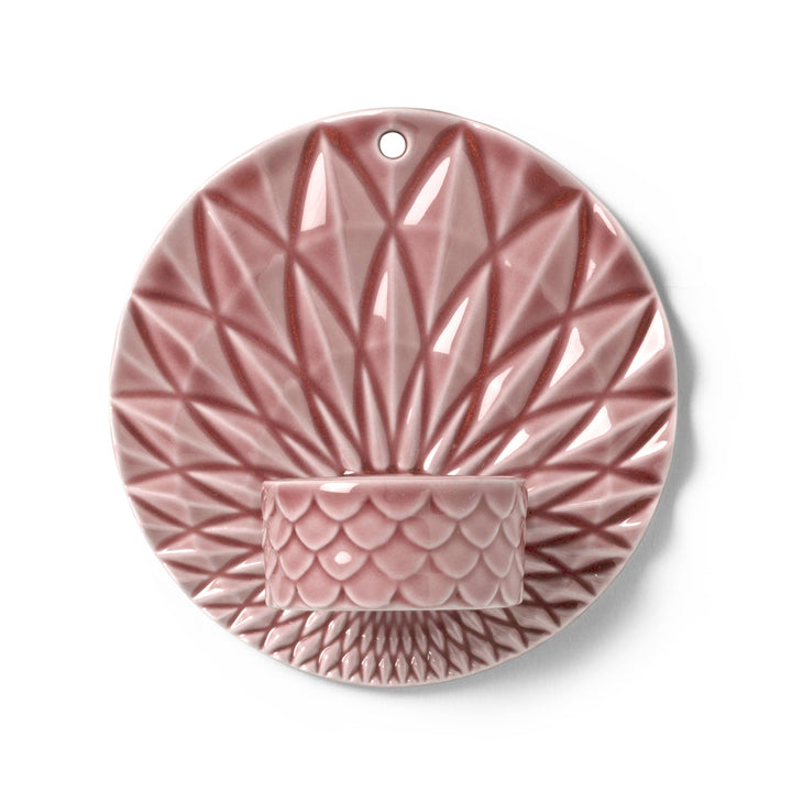 Pipanella Wall Candle Votive Scales Dusty Rose