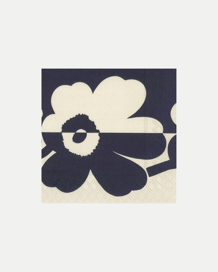 suur unikko linen blue cocktail paper napkins