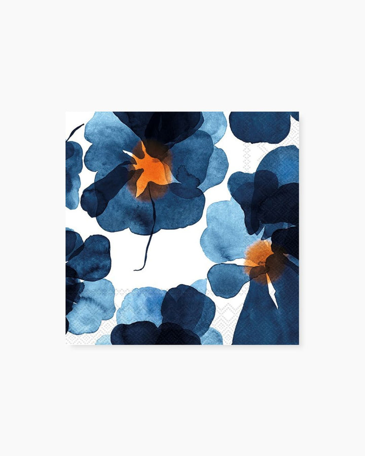valssi lunch paper napkins - blue