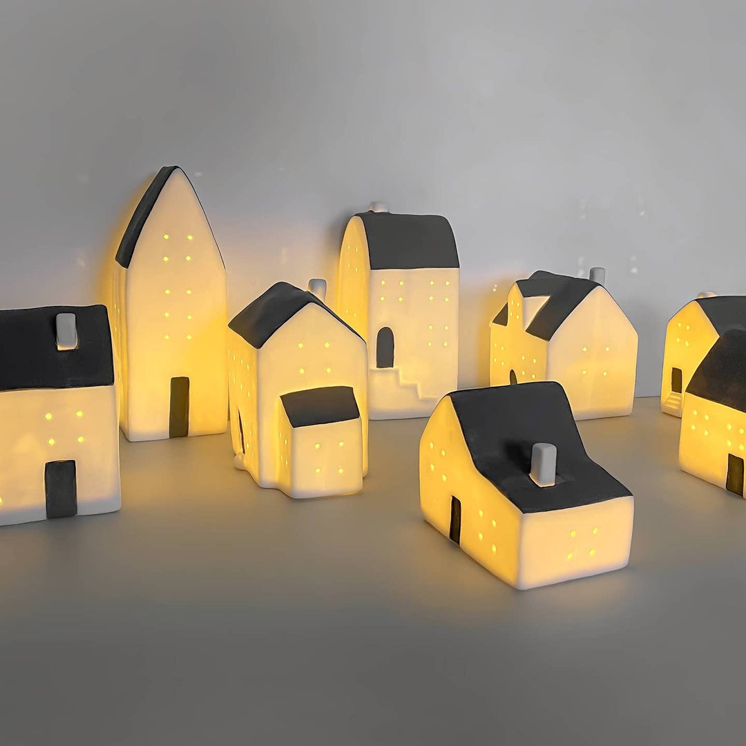 Merry Ceramic LED House