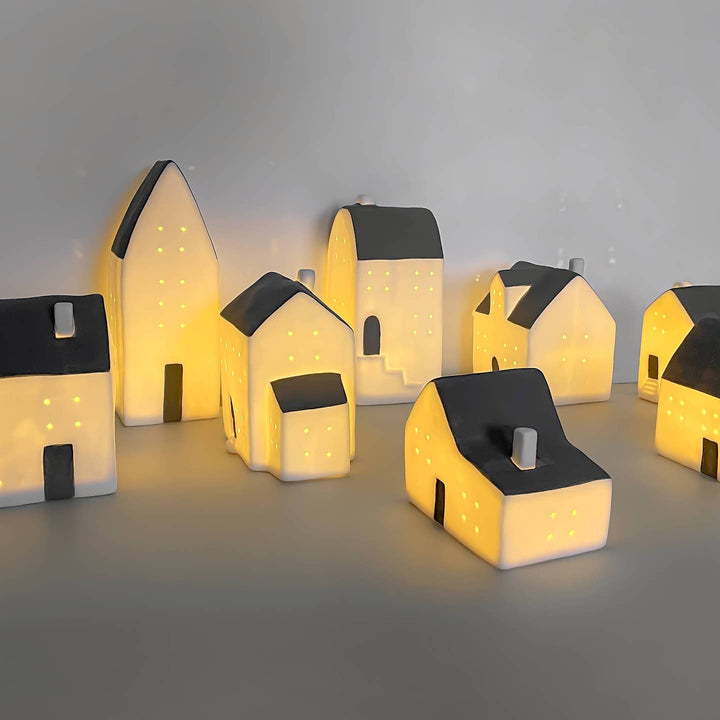 Merry Ceramic LED House