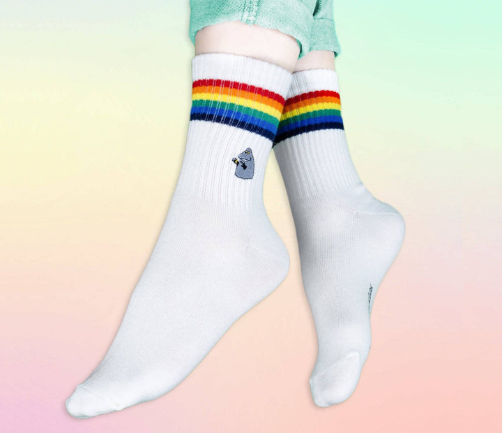 The Groke Retro Men Socks - White