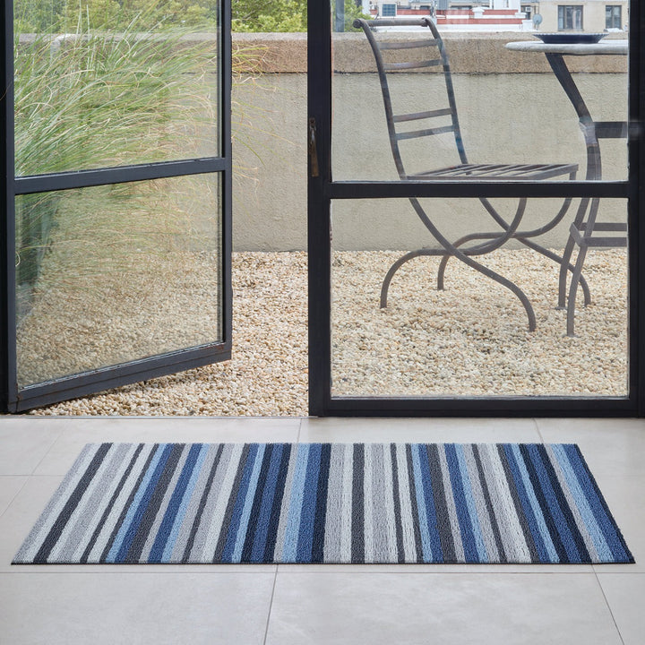 Horizon Stripe Shag Mat