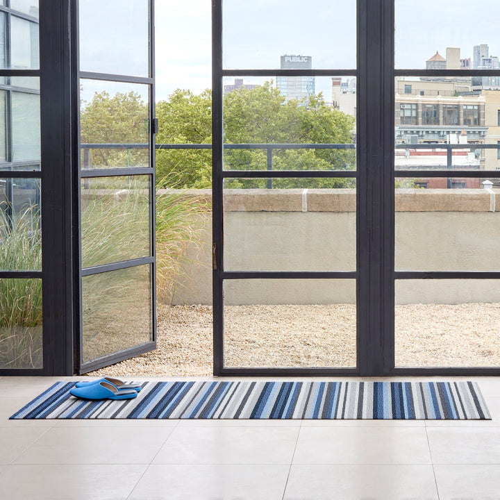 Horizon Stripe Shag Mat