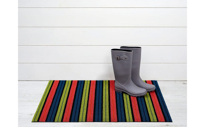 Ribbon Stripe Shag Mat