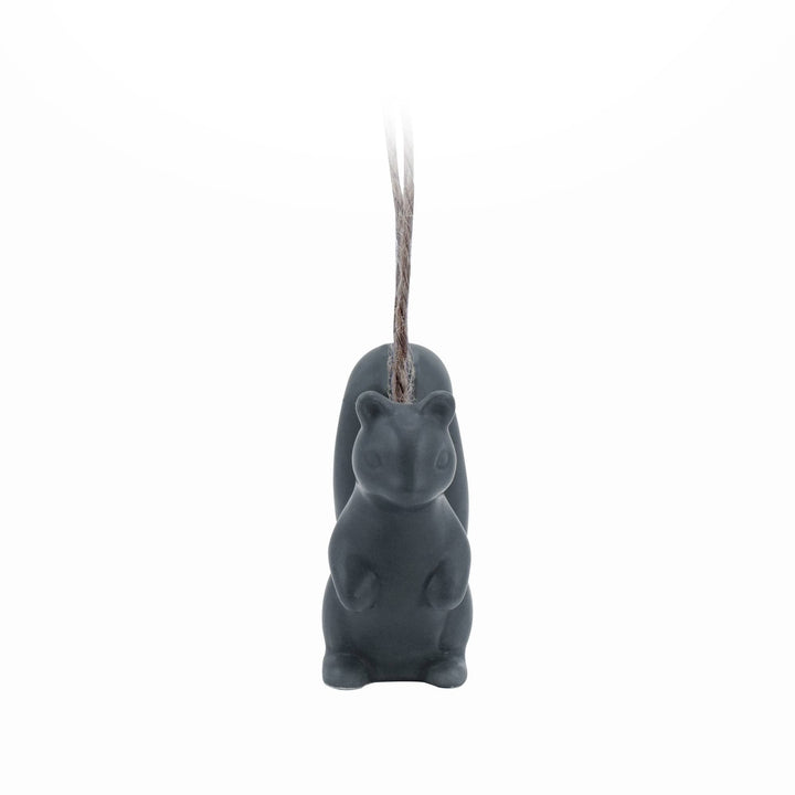 Ceramic Squirrel Ornament - Navy